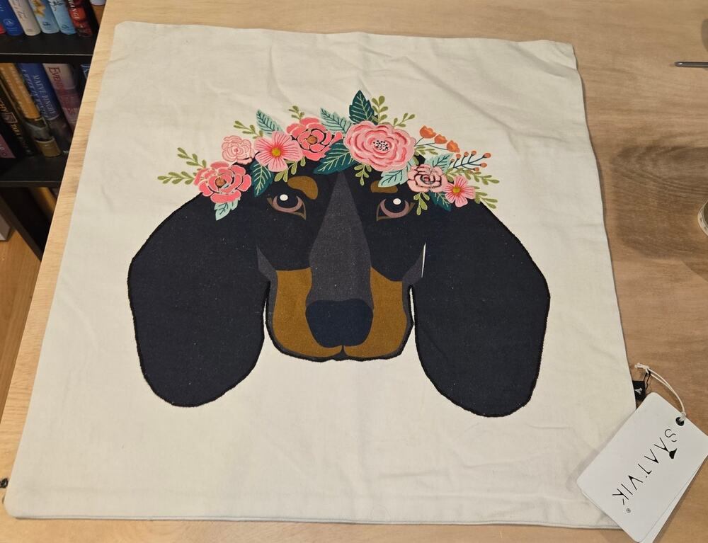 NWT Hound pillowcase 20x20 SAATVIK
